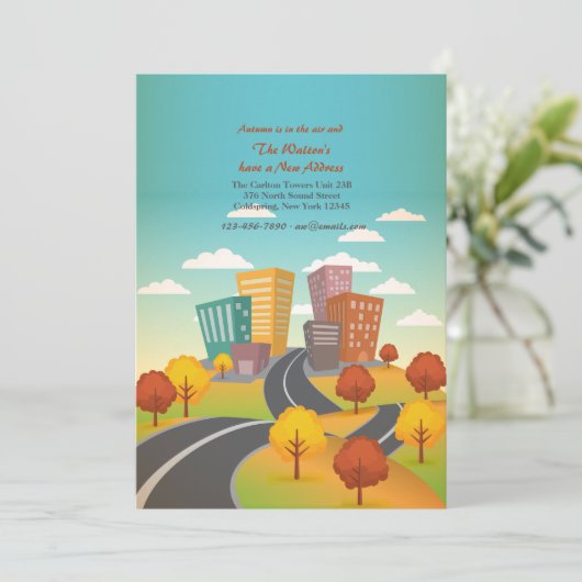 Weg aan de Bewegende Aankondiging van de Stad (Staand voorkant)