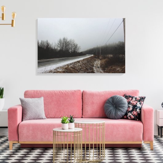 Weg aan het Kloof Canvas Afdruk (Insitu (Woonkamer))