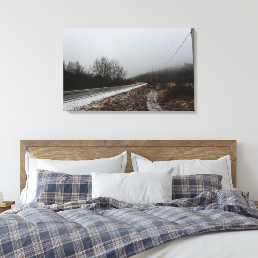 Weg aan het Kloof Canvas Afdruk (Insitu (Slaapkamer))