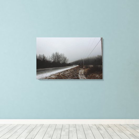 Weg aan het Kloof Canvas Afdruk (Insitu (Houten vloer))