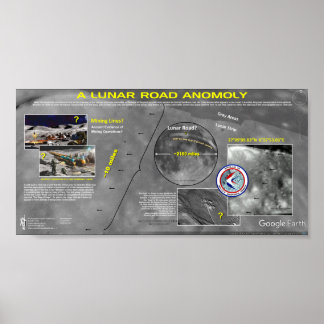 Weg-anomalie op de maan poster