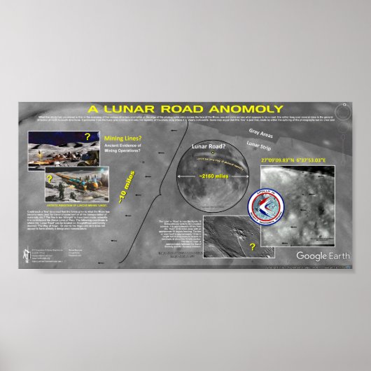 Weg-anomalie op de maan poster (Voorkant)