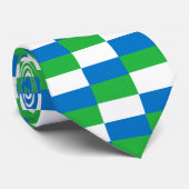 WEG:Arts Freeetown Sierra Leone-vlaggenpatroon Stropdas (Opgerold)