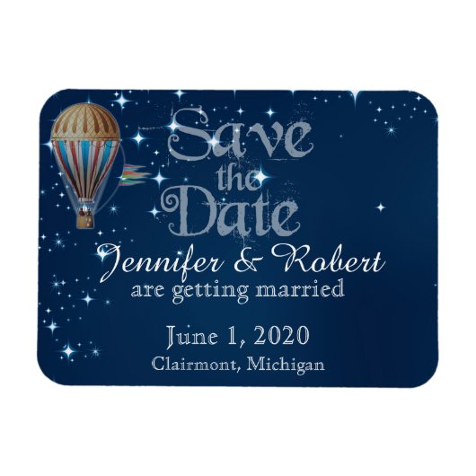  Weg-ballonvaarding met warme lucht Magneet (Horizontaal)