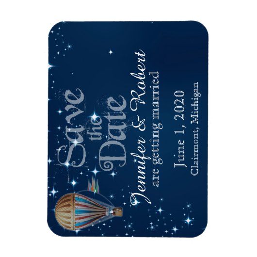 Weg-ballonvaarding met warme lucht Magneet (Verticaal)