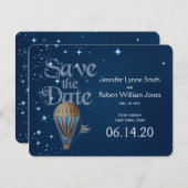  Weg-ballonvaarding met warme lucht Save The Date (Voorkant / Achterkant)