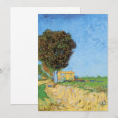 Weg bij Arles door Vincent van Gogh (Voorkant / Achterkant)