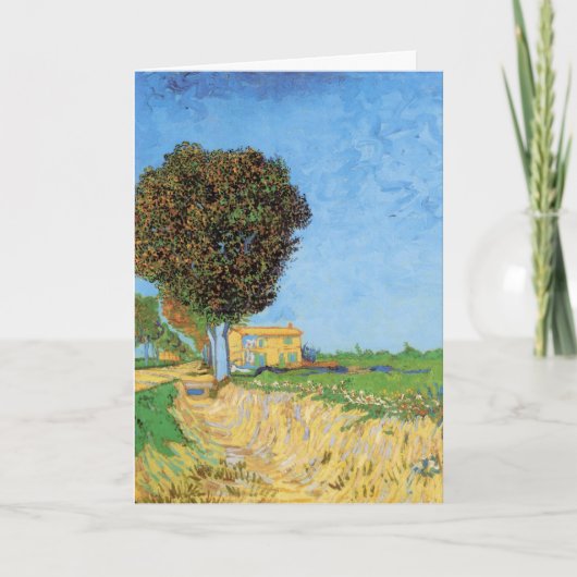 Weg bij Arles door Vincent van Gogh Kaart (Voorkant)