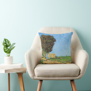 Weg bij Arles door Vincent van Gogh Kussen