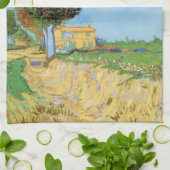 Weg bij Arles door Vincent van Gogh Theedoek (Gevouwen)