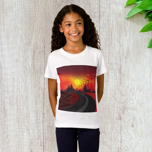 Weg bij Sunset Girls T-Shirt