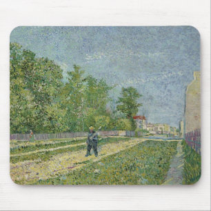 Weg, Boer die Spade, Van Gogh Fine Art. steunen Muismat
