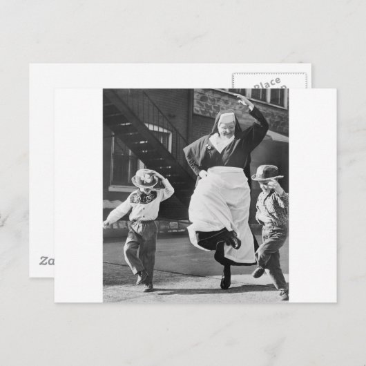 Weg dansend de dag briefkaart (Voorkant / Achterkant)