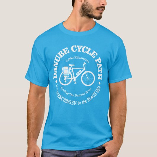 Weg Donau-cyclus (cyclus) T-shirt (Voorkant)