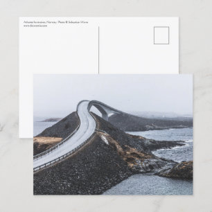 weg door de atlantische oceaan briefkaart