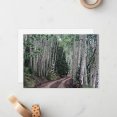 Weg door de berk notitiekaartje (Voorkant / Achterkant in situ)