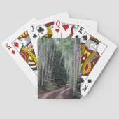 Weg door de berk pokerkaarten (Achterkant)