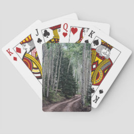 Weg door de berk pokerkaarten