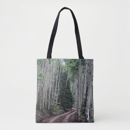 Weg door de berk tote bag (Voorkant)