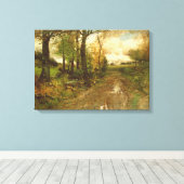 Weg door de Bossen Canvas Afdruk (Insitu (Houten vloer))