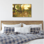 Weg door de Bossen Canvas Afdruk (Insitu (Slaapkamer))