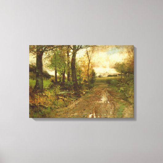 Weg door de Bossen Canvas Afdruk (Voorkant)