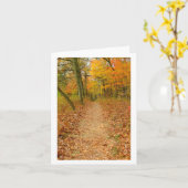 "WEG DOOR DE BOSSEN IN DE HERFST" KAART (Gele Bloem)