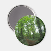 Weg door de Groene Bosmagneet Magneet (Voorkant / Achterkant)