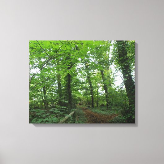 Weg door de Groene Druk van het Canvas van het Bos Afdruk (Voorkant)