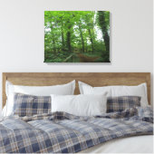 Weg door de Groene Druk van het Canvas van het Bos Afdruk (Insitu (Slaapkamer))