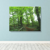 Weg door de Groene Druk van het Canvas van het Bos Afdruk (Insitu (Houten vloer))