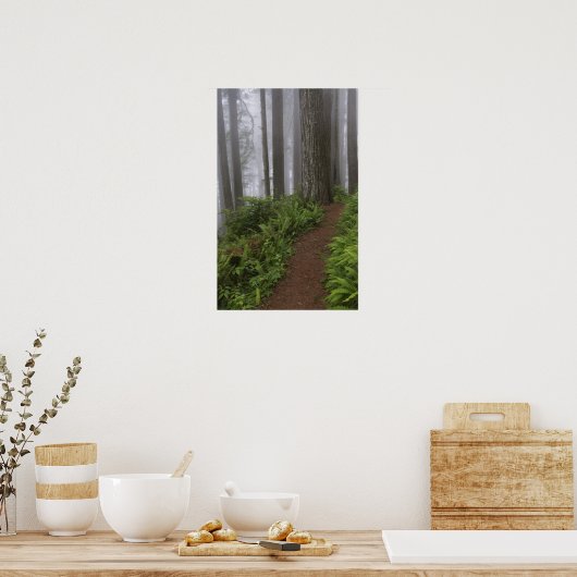 Weg door de grote roodbaars poster (Keuken)