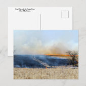Weg door de Prairie Burn 24 x 16 Briefkaart (Voorkant / Achterkant)