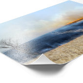 Weg door de Prairie Burn 24 x 16 Foto Afdruk (Hoek)