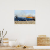 Weg door de Prairie Burn 24 x 16 Poster (Keuken)