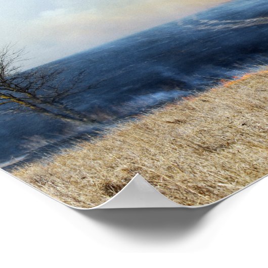 Weg door de Prairie Burn Poster (Hoek)