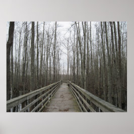 Weg door de wilde natuur poster