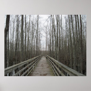 Weg door de wilde natuur poster