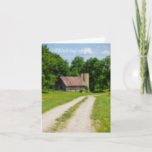 Weg door een Boerderij die aan uw Kaart denkt