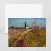 Weg door een veld, Willows door Vincent van Gogh (Voorkant / Achterkant)