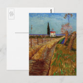 Weg door een veld, Willows door Vincent van Gogh Briefkaart (Voorkant / Achterkant)
