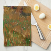 Weg door een veld, Willows door Vincent van Gogh Theedoek (Quarter Fold)