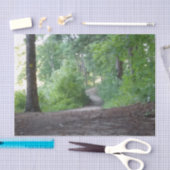 Weg door een voorleuning tissuepapier (Craft)