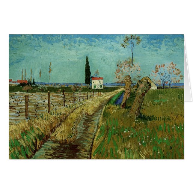 Weg door het veld met Willows, Vincent van Gogh (Voorkant Horizontaal)