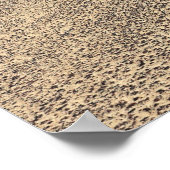 Weg door woestijnPoster Poster (Hoek)