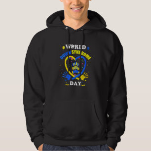 Weg-downsyndroombewustzijn en support 21 m hoodie