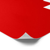 Weg drie kopende olifant Lao/Laos vlag Poster (Hoek)