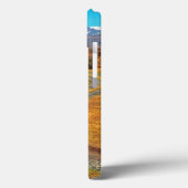 Weg en besneeuwde Cathedral Range, Champagne Case-Mate iPhone Case (Achterkant / Links)