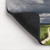 Weg- en storm wolken, plattelands-Toscane Muismat (Hoek)