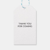 Weg gedraaid, Whisk Favor, Labels met weddenschap Cadeaulabel (Achterkant)